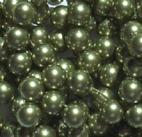 25 8mm Light Green Swarovski Pearls